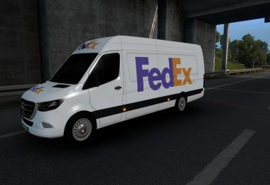 SKIN MERCEDES-BENZ SPRINTER 2019 FEDEX 1.39