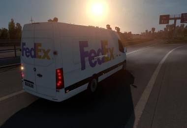 SKIN MERCEDES-BENZ SPRINTER 2019 FEDEX 1.39