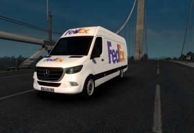 SKIN MERCEDES-BENZ SPRINTER 2019 FEDEX 1.39