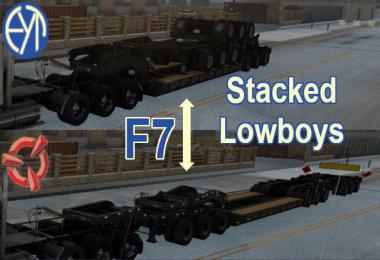 Stacked SCS Lowboy Trailers v1.0