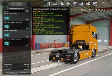 Volvo 750HP Engine For All Trucks Mod v1.2 For ETS2 Multiplayer 1.39