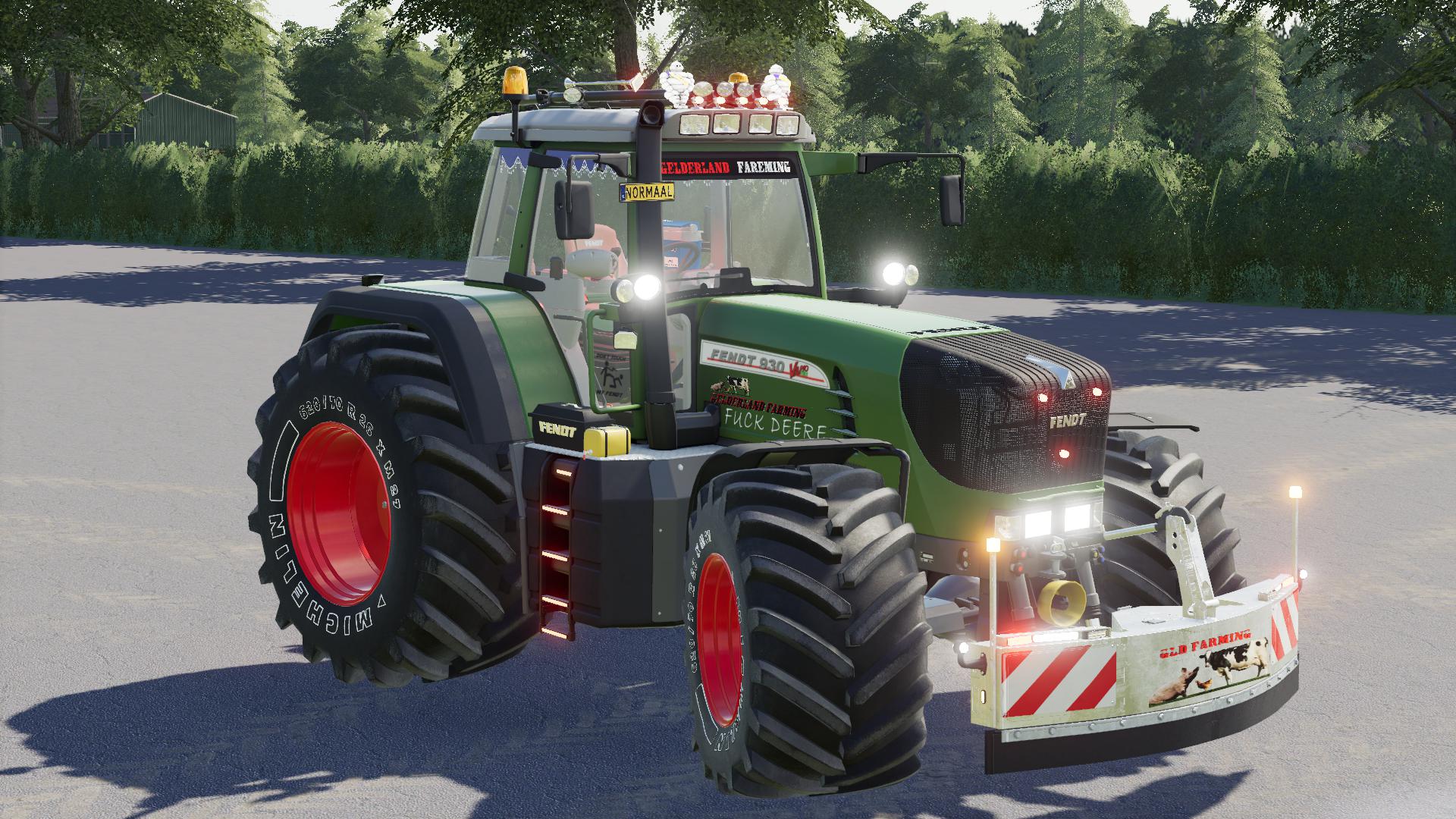 Fendt 900 Tms Vario Gld Team Met Rook V10 9214