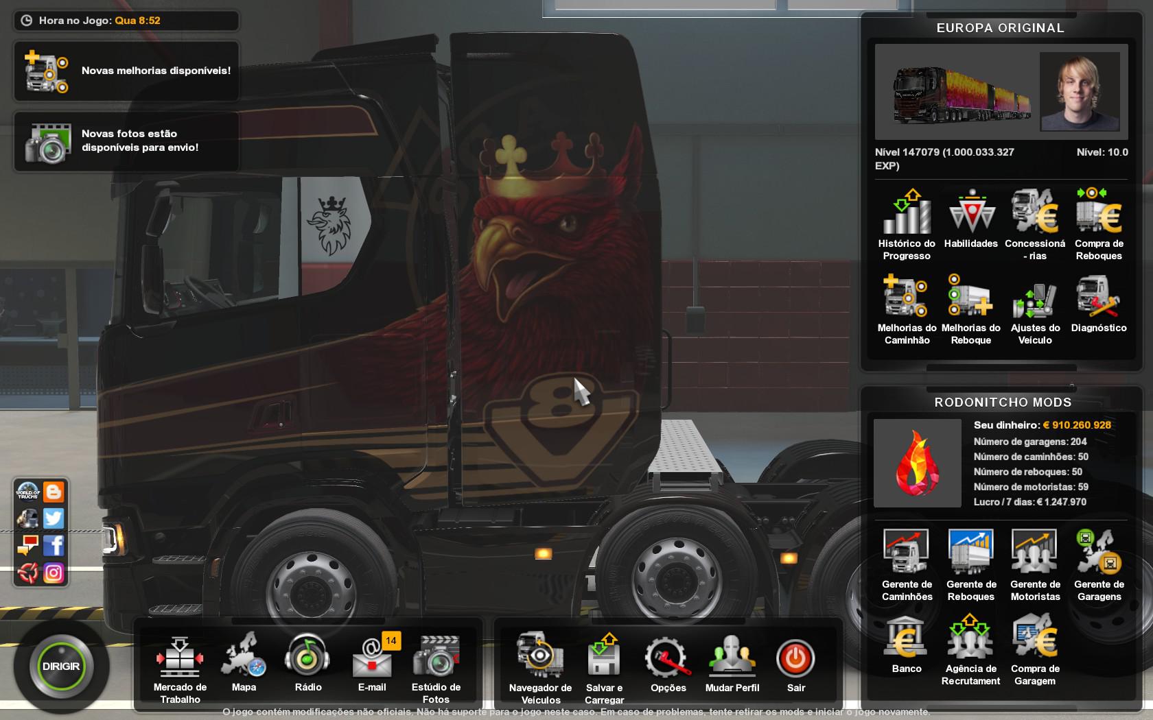 do jogo euro truck simulator 2
