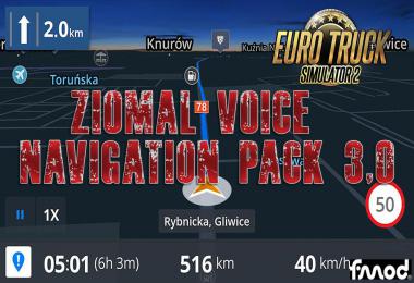 Ziomal Voice  Navigation Pack ETS2 v3.0