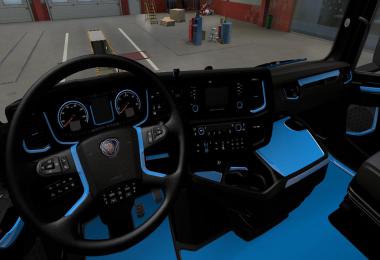 Blue Interior for Scania 2016 v1.0