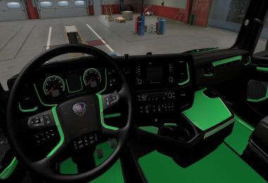 Green Interior for Scania 2016 v1.0