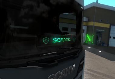 Green Windshield Table for Scania v1.0