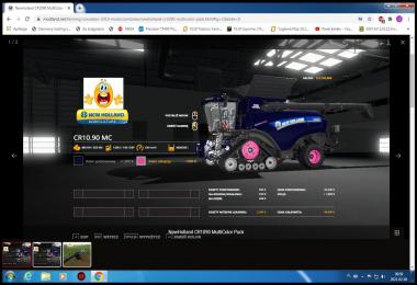 New Holland CR1090 MultiColor Pack v1.0