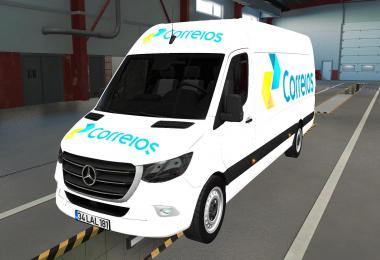 Skin Mercedes-Benz Sprinter 2019 Correios Ets2 And Ats 1.39