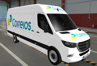 Skin Mercedes-Benz Sprinter 2019 Correios Ets2 And Ats 1.39