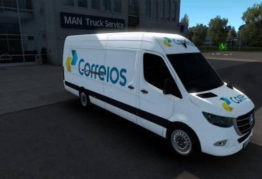 Skin Mercedes-Benz Sprinter 2019 Correios Ets2 And Ats 1.39