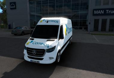 Skin Mercedes-Benz Sprinter 2019 Correios Ets2 And Ats 1.39