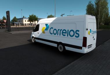 Skin Mercedes-Benz Sprinter 2019 Correios Ets2 And Ats 1.39