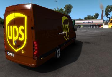 SKIN MERCEDES-BENZ SPRINTER 2019 UPS ETS2 AND ATS 1.39