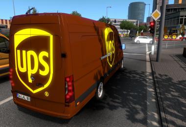 SKIN MERCEDES-BENZ SPRINTER 2019 UPS ETS2 AND ATS 1.39