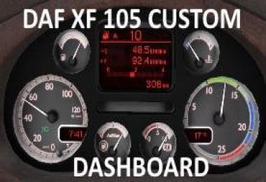 Custom dashboard for DAF XF 105 v1.2 1.39