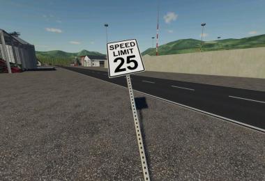 Placeable US Speed Limit Signs v1.0.1.0