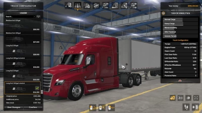 Freightliner Cascadia Parts Pack and Rear Frame Cables v1.0.3