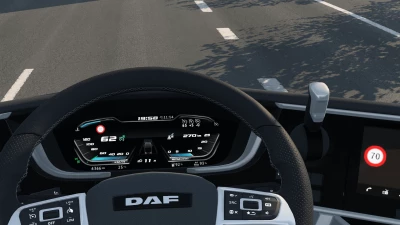 High Quality Dashboard - DAF XG & XG+ [Version with speed limiter] v2.1.2