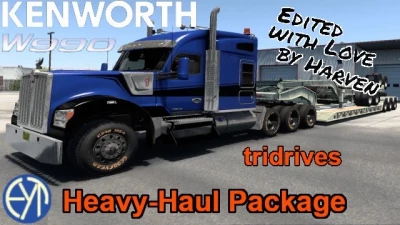 Kenworth W990 by Harven: Heavy-Haul 8x Chassis v1.1