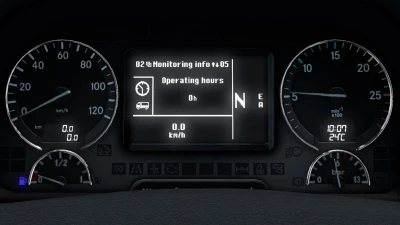 Mercedes-Benz Actros 2009 Realistic Dashboard Computer 1.42