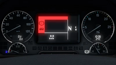 Mercedes-Benz Actros 2009 Realistic Dashboard Computer 1.42