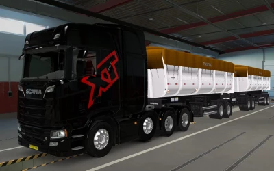 SKIN SCANIA S 2016 8X4 SCANIA XT BY RODONITCHO MODS 1.42