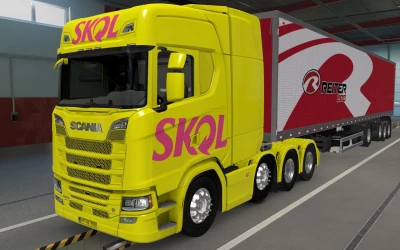 SKIN SCANIA S 2016 8X4 SKOL BY RODONITCHO MODS 1.42