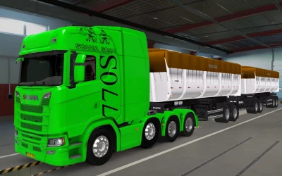 SKIN SCANIA S 2016 8X4 SPECIAL EDITION 770S GREEN 1.42