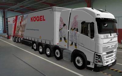 SKIN VOLVO FH16 2012 8X4 MAJIN BOO 1.42