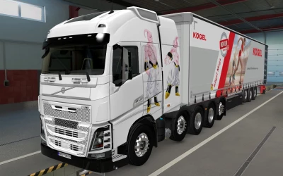 SKIN VOLVO FH16 2012 8X4 MAJIN BOO 1.42