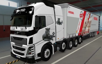 SKIN VOLVO FH16 2012 ALL CABINS PANTERA 1.42