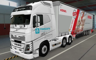 SKIN VOLVO FH16 2012 ALL CABINS TRANSDATA BY RODONITCHO MODS 1.42