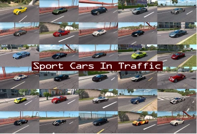 Sport Cars Traffic Pack (ATS) by TrafficManiac v9.1