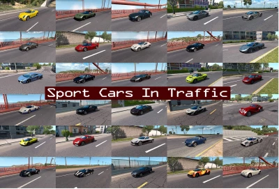 Sport Cars Traffic Pack (ATS) by TrafficManiac v9.2.1