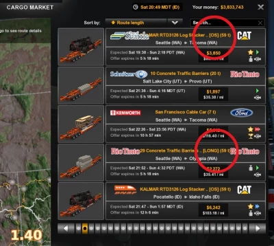 Stacked SCS Lowboy Trailers 1.42