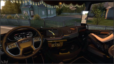 Dark brown interior for DAF XG v1.0