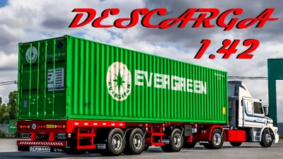 Evergreen Container Trailer Mod - ETS2 1.43