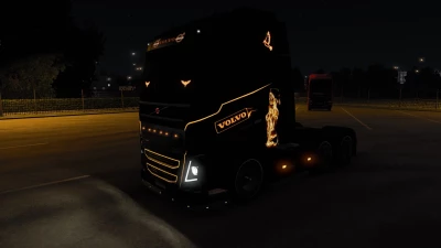 Fire Glowing and Stangard Skin for Volvo FH16 2012 1.42