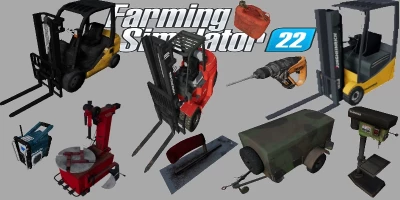 FS22 PACK2 OBJETS GARAGE v1.0.0.0