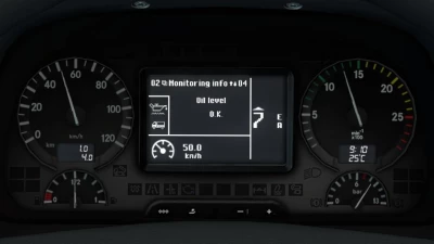 Mercedes-Benz Actros 2009 Realistic Dashboard Computer v1.1 1.42