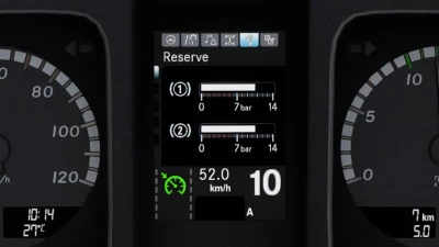 Mercedes-Benz New Actros Realistic Dashboard Computer v1.1 1.42