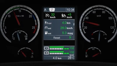 Scania R & Streamline Realistic Dashboard Computer v1.1 1.42