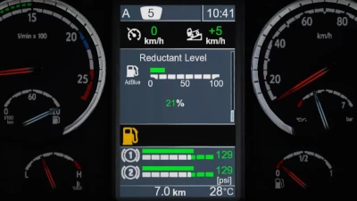 Scania R & Streamline Realistic Dashboard Computer v1.1 1.42