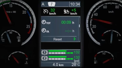 Scania R & Streamline Realistic Dashboard Computer v1.1 1.42