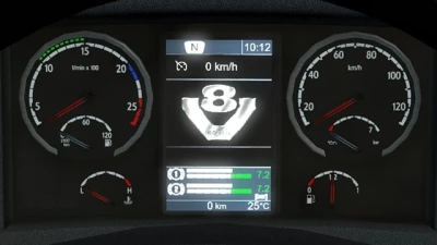 Scania R & Streamline Realistic Dashboard Computer V8 Screen Addon v1.1 1.42