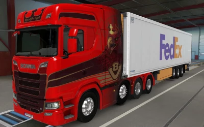 SKIN SCS TRAILER KRONE COOL LINER FEDEX 1.43