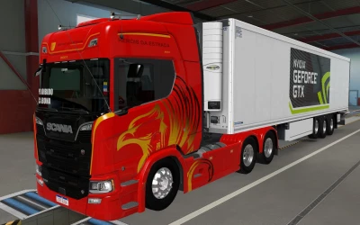 SKIN SCS TRAILER KRONE COOL LINER NVIDIA GEFORCE 1.42