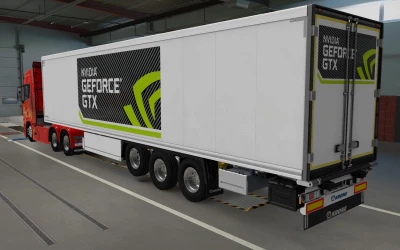 SKIN SCS TRAILER KRONE COOL LINER NVIDIA GEFORCE 1.42