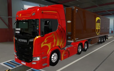 SKIN SCS TRAILER KRONE COOL LINER UPS 1.42